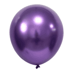 Baloane latex chrome lila, perfect pentru decoruri elegante și moderne la evenimente speciale. Aceste baloane de 30 cm adaugă un efect strălucitor și sofisticat oricărui aranjament.