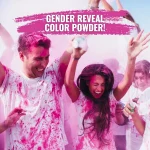 Pudră Gender Reveal 500g Roz / Albastru – pentru Baloane, Burnout, Ședințe Foto & Momente Speciale - imagine 3