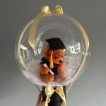 Aranjament de Absolvire cu Ursuleț în Balon Transparent