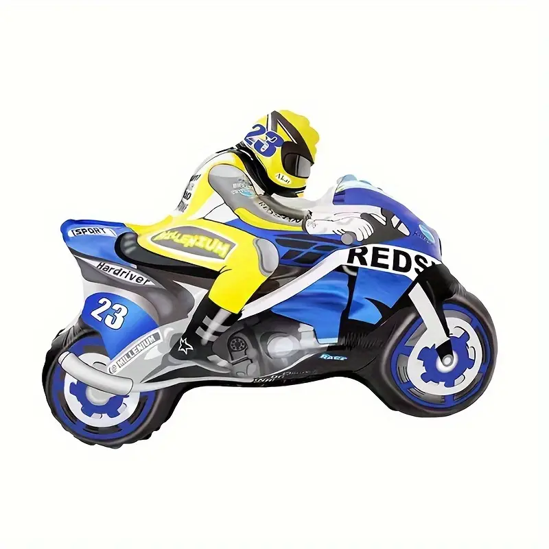 0838baa85c5eeedc9bc8acf6398073a3 Balon Folie Motocicletă de Curse pentru Petrecere Copii - imagine 1