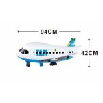 Balon Folie Avion de Pasageri 94 x 42 cm pentru Petrecere Copii