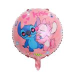 Balon Folie Stitch și Angel Kiss 45 cm pentru Petrecere Copii