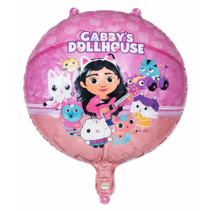res_404c541966bb37e9b9a06bf802e69889 Balon Folie Gabby’s Dollhouse 45 cm pentru Petrecere Copii - imagine 1