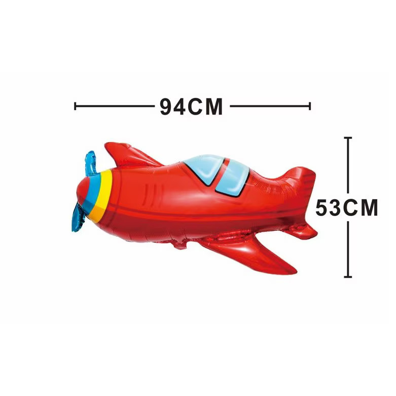 res_a5604fa456238114ce527716575a91d5 Balon Folie Avion Roșu 94 x 53 cm pentru Petrecere Copii - imagine 1